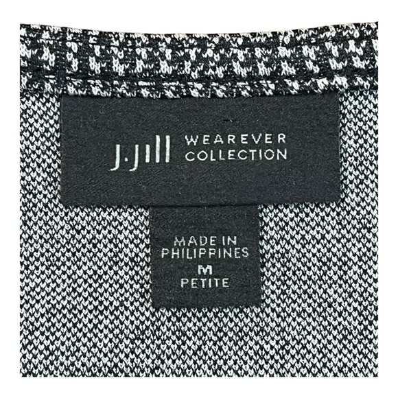 J. Jill Wearever Collection Houndstooth Shift Dress Women Size Medium Petite - Picture 6 of 10